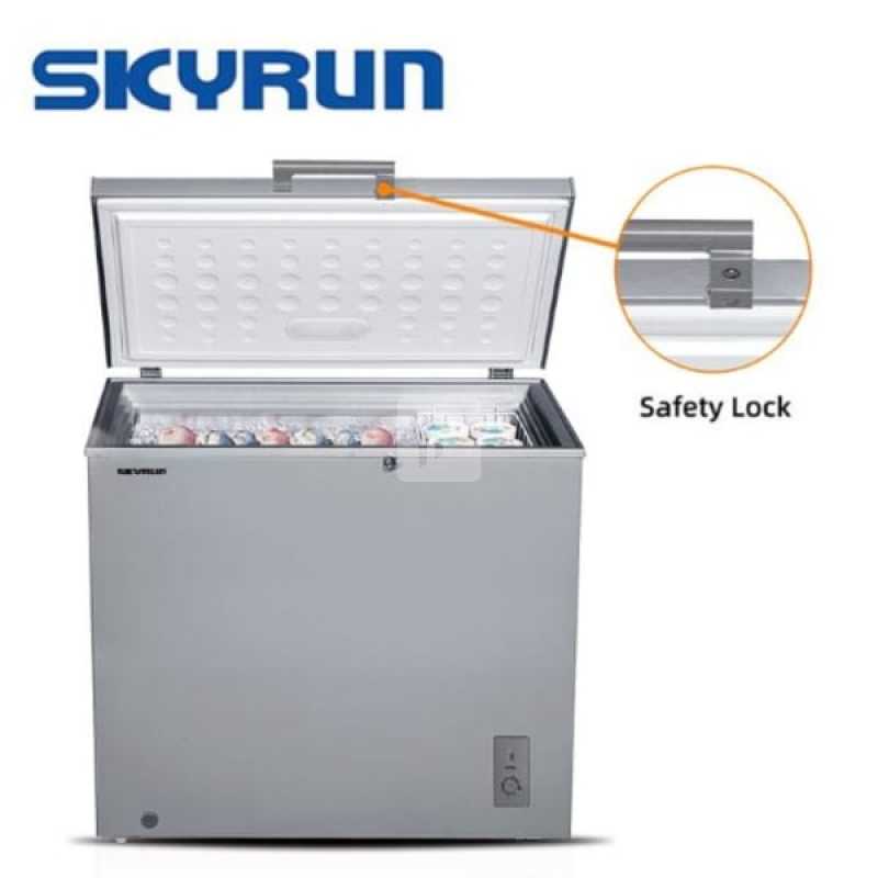 Skyrun 200L Chest Freezer Bd-200a - Grey